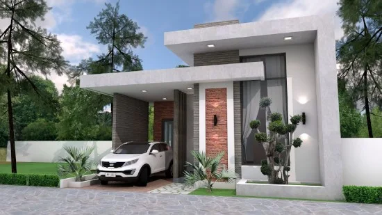 Desain inspiratif rumah minimalis atap datar 1 lantai