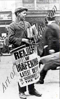 Mifeking relieved The defence of Mafeking besieged by the Boers from 12 October 1899 to 17 May 1900 became a symbol of Britain's struggle against the Boers. Crowds celebrated in the streets when news reached London that the isolated garrison had finally been relieved. 