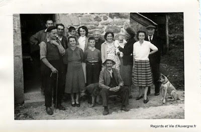 photo vintage, dimanche à la campagne en famille