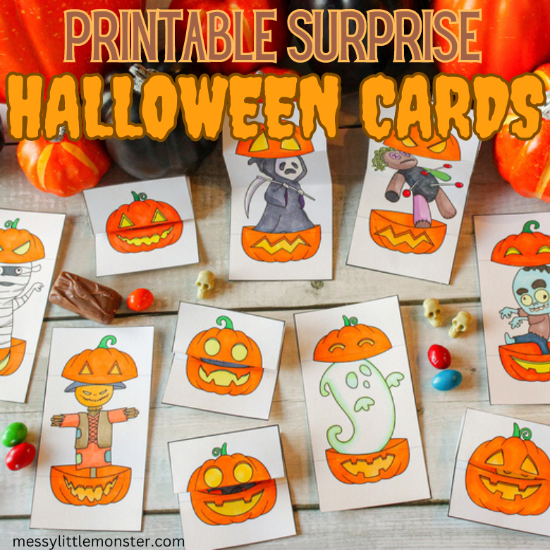 Printable Halloween card craft
