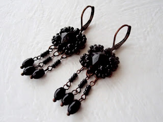 black jewelry from antique beads