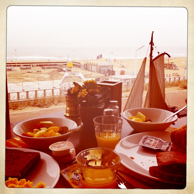 breakfast in the hotel  - sea view - Hague