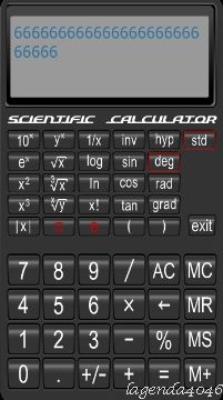 برنامج Scientific Calculator 1.0 اَلة حاسبة علمية مميزة لجوالات S60v5 & S^3