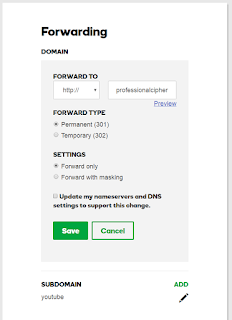 Forwarding Setup Godaddy