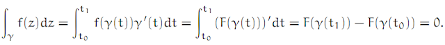 Complex Analysis: #4 Cauchy`s Theorem (simplest version) equation pic 1