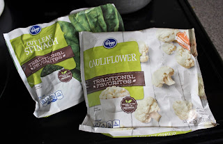 Frozen Spinach and Cauliflower