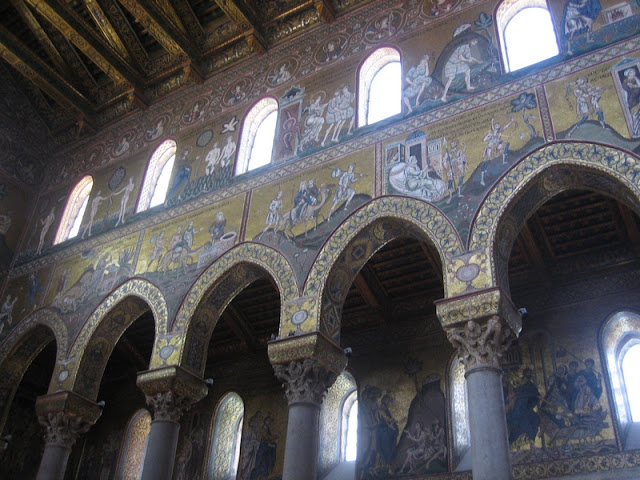 Mosaicos del interior de la Catedral Normanda de Monreale