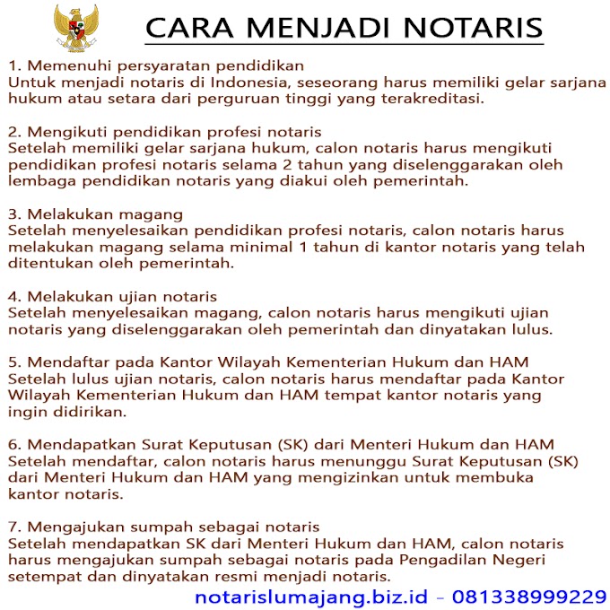 Cara Menjadi Notaris di Lumajang