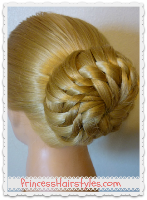 Star Flower Bun, Wedding Hairstyle