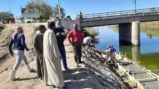 رزق يتابع أعمال تطوير الجانب الشرقى لترعة الكلابية بمدخل مدينة الطود بالأقصر