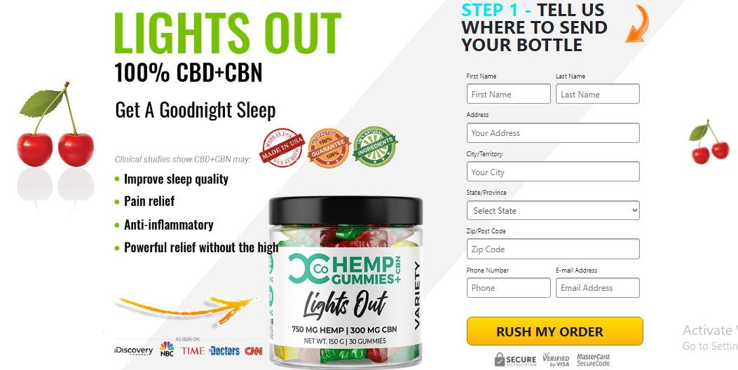 Lights Out CBD Gummies (Shocking Result) Lights Out CBD + CBN Gummies Is #1  Choice Pain Relief!