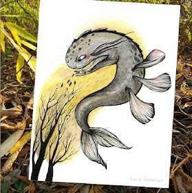 07-The-fish-creature-Creature-Drawings-Ksenia-Markevych-www-designstack-co