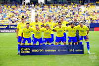 CÁDIZ C. F. Temporada 2022-23. Rubén Alcaraz, Álvaro Negredo, Luis Hernández, Víctor Chust, Jeremías Ledesma. Joseba Zaldua, Fede San Emeterio, Alfonso Espino, Rubén Sobrino, Théo Bongonda, Iván Alejo. CÁDIZ C. F. 2 R. C. D. ESPANYOL DE BARCELONA 2 Domingo 09/10/2022, 16:15 horas. Campeonato de Liga de 1ª División, jornada 8. Cádiz, estadio Nuevo Mirandilla: 16.572 espectadores. GOLES: 1-0: 41’, Víctor Chust. 1-1: 51’, Joselu. 1-2: 67’, Joselu. 2-2: 78’, Lucas Pérez.