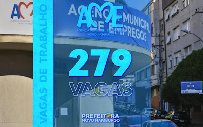 Agência Municipal de Empregos (AME) tem 279 vagas disponíveis em Novo Hamburgo e região