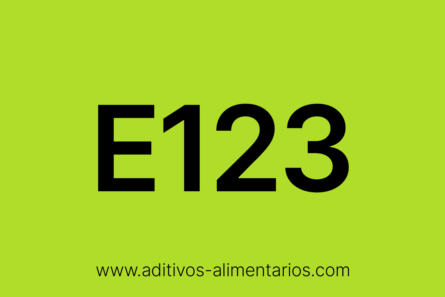 Aditivo Alimentario - E123 - Amaranto