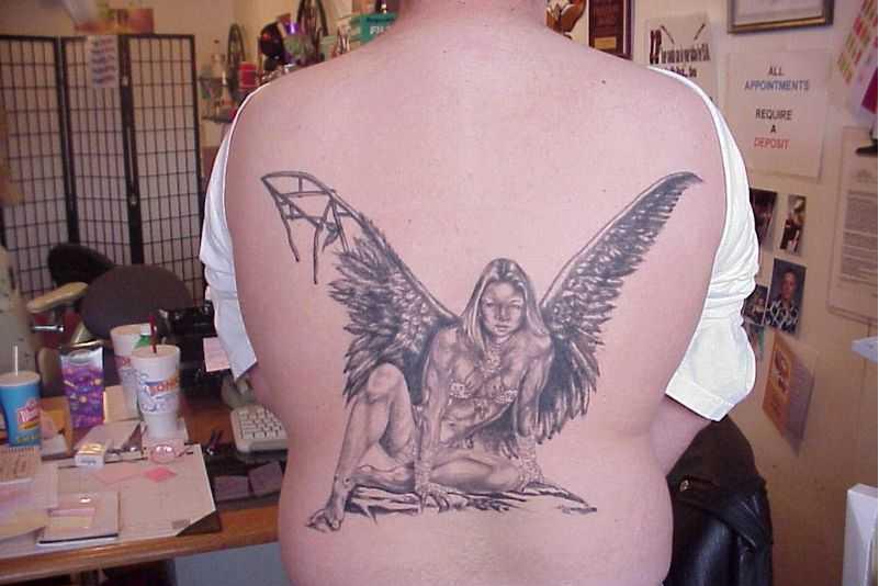 Chinese Angel Tattoo