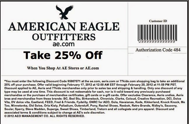 american eagle coupons 2018