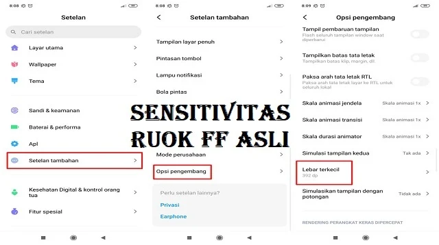 Sensitivitas Ruok FF Asli