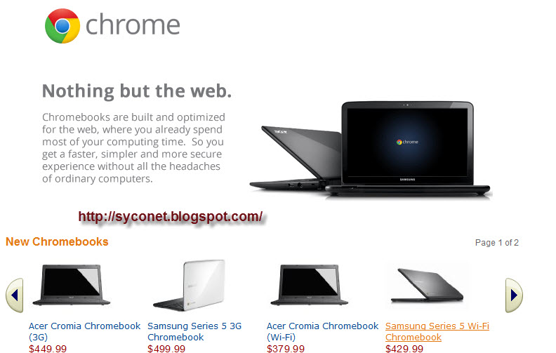 google chromebook. Acer Chomia Chromebook 3G