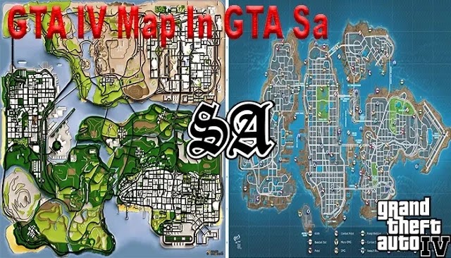 GTA 4 Map in GTA San Andreas Mod for PC 2024