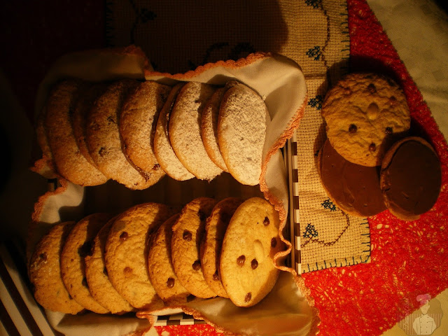 Galletas de crema de cacahuete con chocolate