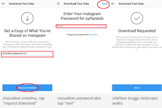 Cara Membackup Data | Foto Video Story DM Komentar Akun Instagram