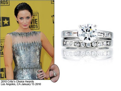 Emily Blunt's Cut Diamond Engagement Rings