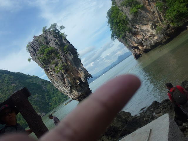 James Bond Island at the tip of my finger inward Phuket  Things to create inward Phuket