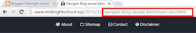 Navigasi Blog sesuai ketentuan SEO