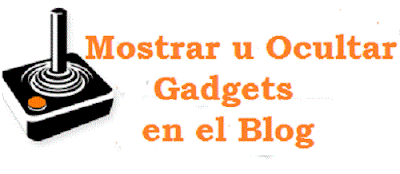 Mostrar u ocultar gadgets en el blog