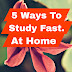 5 ways to study fast at home//घर पर तेजी से पढ़ाई करने के 5 तरीके
