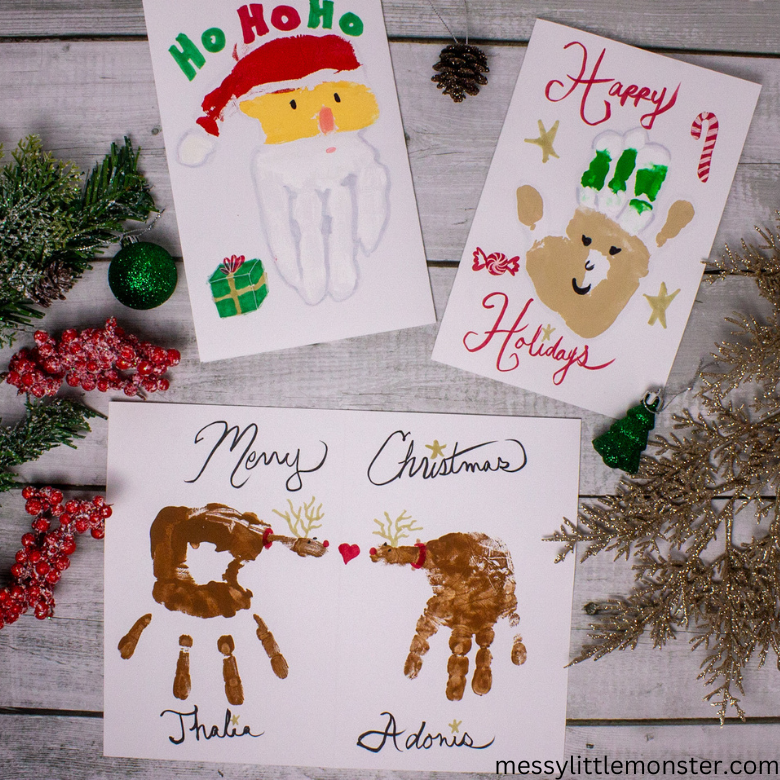 Christmas handprint crafts