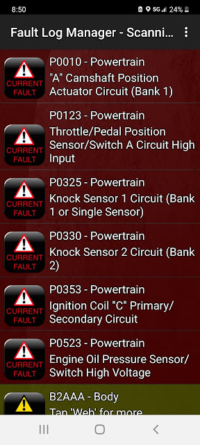 GM Silverado ECM fault code 1