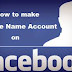 HOW TO MAKE SINGLE NAME IN FACEBOOK VERY EASY METHODE 2015 NEW: