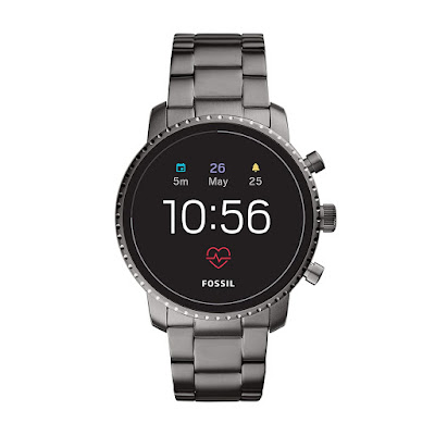 Fossil Men's Gen 4 Explorist HR Heart Rate Stainless Steel Touchscreen Smartwatch