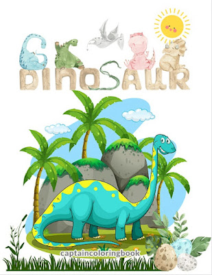 Cute Dinosaur coloring book