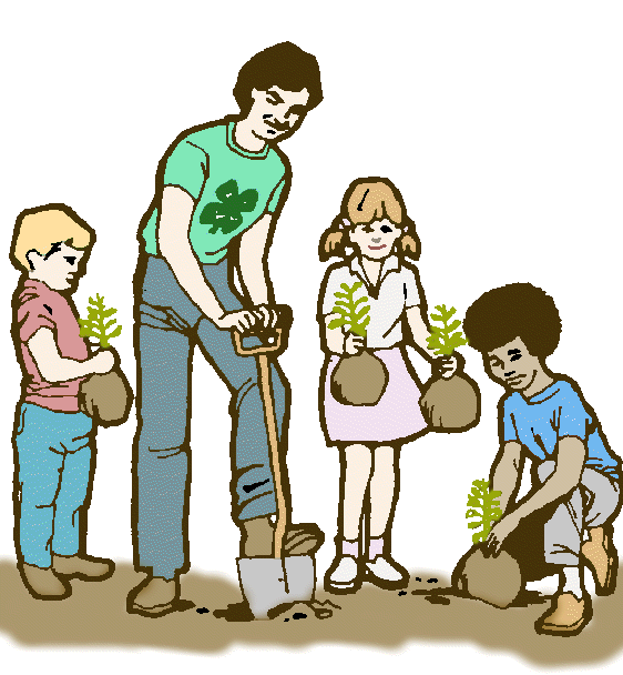planting trees cartoon. Planting+trees