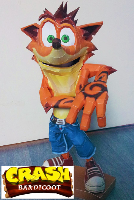 Crash Bandicoot Paper Model