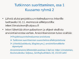 Tutkinnon eteneminen - 1. tutkinnon osa