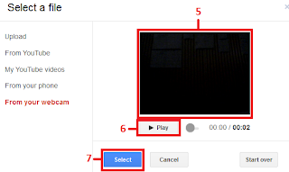 Upload/menambahkan video dari webcam ke blog