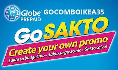 GOCOMBOIKEA35 (Now GOCOMBOIKEA48) : Unli Calls to Globe/TM/ABS-CBN/Cherry + 1GB Surfing How To Stop Globe GoSakto Promo Subscription GOCOMBOIKEA35 (Now GOCOMBOIKEA48) : Unli Calls to Globe/TM/ABS-CBN/Cherry + 1GB Surfing