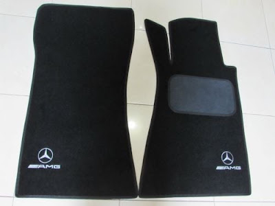 karpet mercy w203 amg style hitam bahan beludru super 