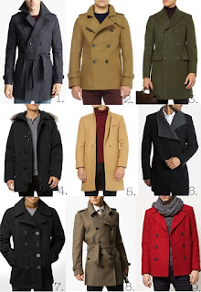 пальто мужское осень 9 вариантов различных цветов