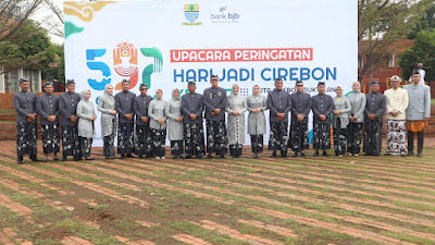 Pimpin Upacara Hari Jadi Cirebon, Pj Wali Kota : Semangat Gotong Royong adalah Jati Diri