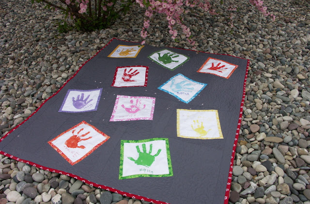 Hand Print Quilt