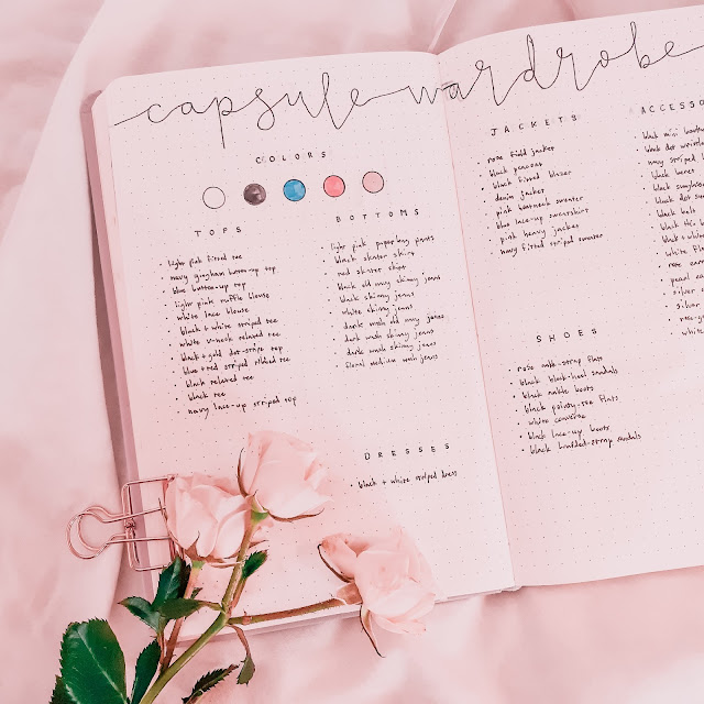 How to Plan Your Capsule Wardrobe in a Bullet Journal