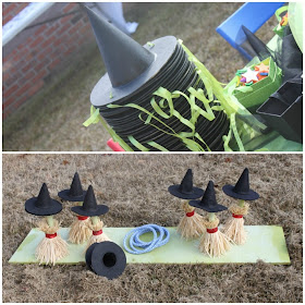 witch broom ring toss game