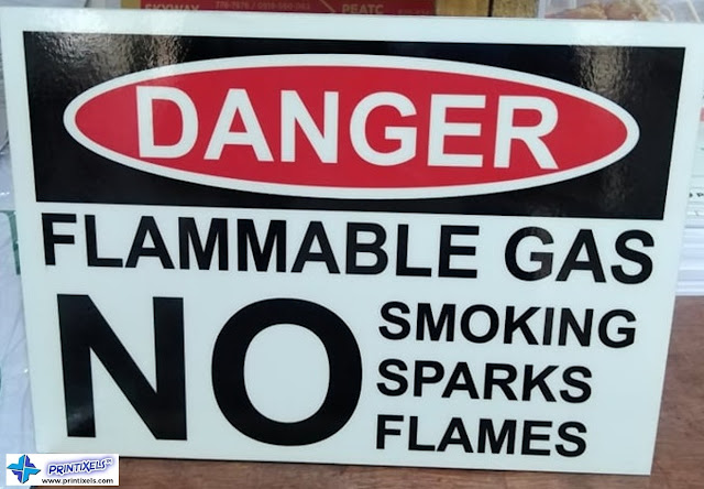 Photoluminescent Danger Flammable Gas Signage Philippines