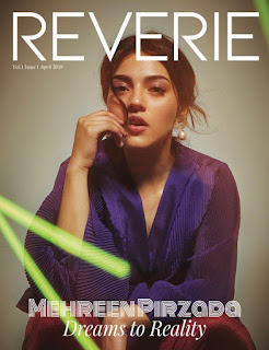 Mehreen Pirzada with Cute Expressions in Reverie India 1st Issue