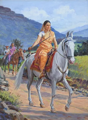 Maharani Tarabai painting Sanjay Shelar